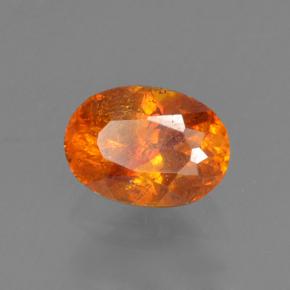 0,54 ctw natürlicher orangefarbener Sphalerit, Oval Schliff, VS-SI