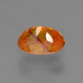 0,54 ctw natürlicher orangefarbener Sphalerit, Oval Schliff, VS-SI