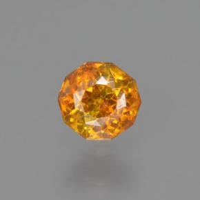 0,25 ctw natürlicher orangefarbener Sphalerit, Rundschliff, VS-SI