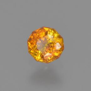 0,25 ctw natürlicher orangefarbener Sphalerit, Rundschliff, VS-SI