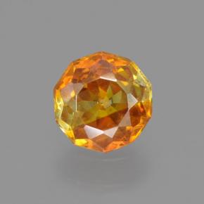 0,41 ctw natürlicher orangefarbener Sphalerit, Rundschliff, VS-SI