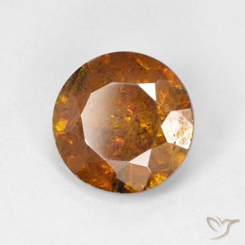 9,17 ctw natürlicher Medium Dark-Orange Sphalerit, Runden, I1