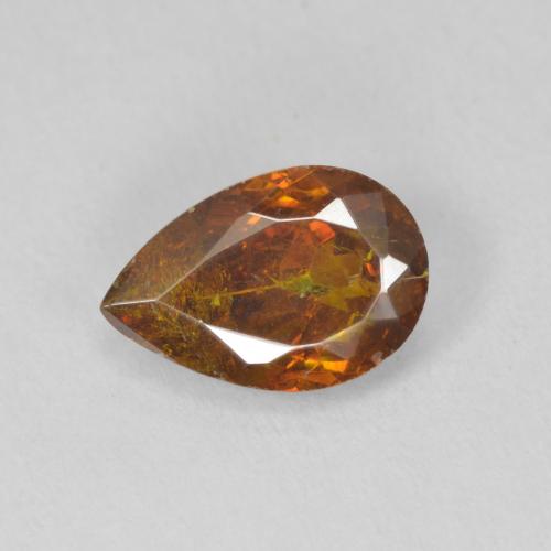 9,17 ctw natürlicher Mittelorange Sphalerit, Birnenform, SI-I1