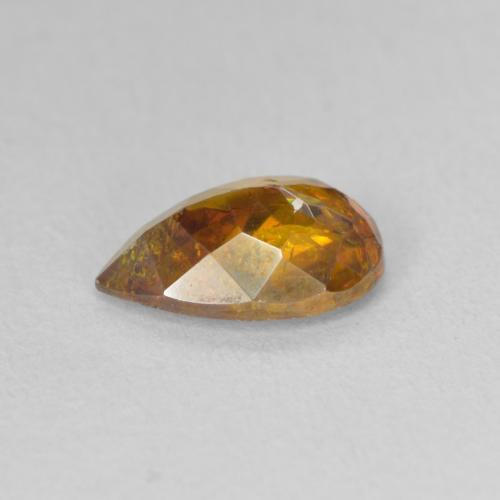 9,17 ctw natürlicher Mittelorange Sphalerit, Birnenform, SI-I1