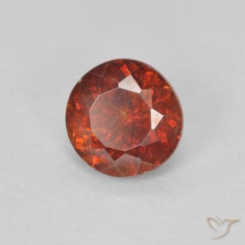 9,17 ctw natürlicher rötlich-orange Sphalerit, Runden, SI