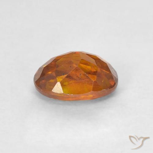 9,17 ctw natürlicher tieforange Sphalerit, Oval, SI-I1