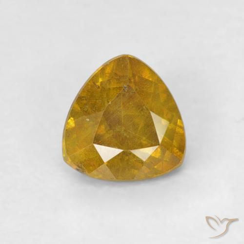 0.53ct Natürlicher bräunlich-gold Sphalerit, Trillion, SI-I1