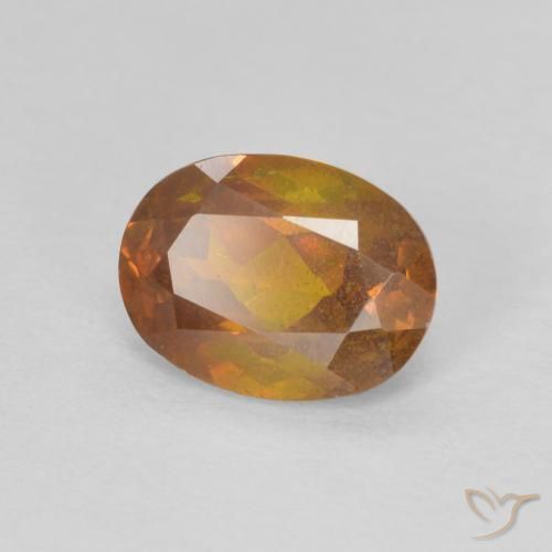 9,17 ctw natürlicher tieforange Sphalerit, Oval, SI-I1