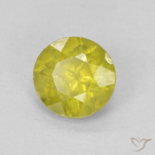9,17 ctw natürlicher Pineapple yellow Sphalerit, Runden, SI-I1