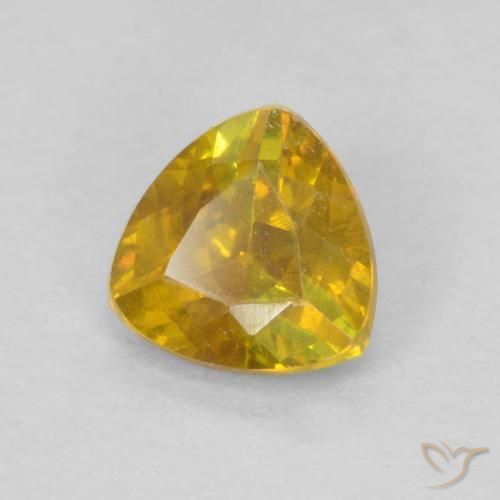 9,17 ctw natürlicher Gold-Orange Sphalerit, Trillion, VS-SI