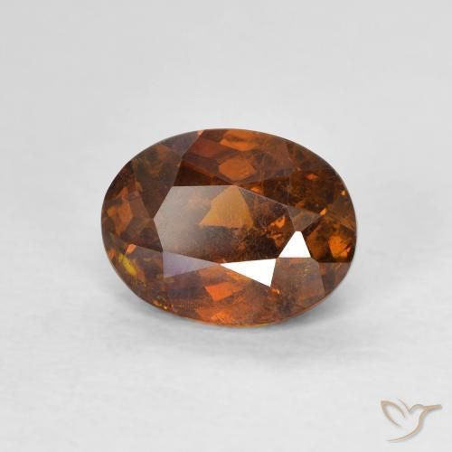 9,17 ctw natürlicher Medium Dark-Orange Sphalerit, Oval, VS-SI