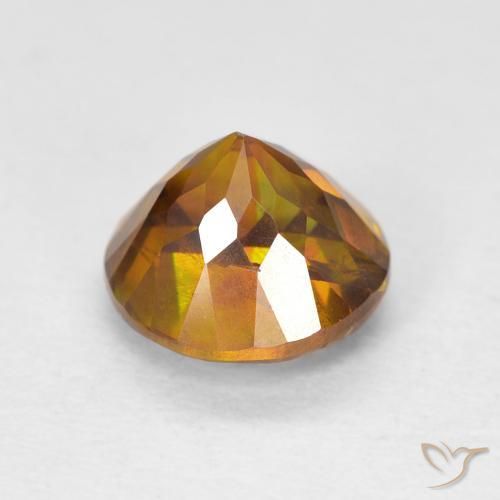 9,17 ctw natürlicher Medium Dark-Orange Sphalerit, Runden, SI-I1
