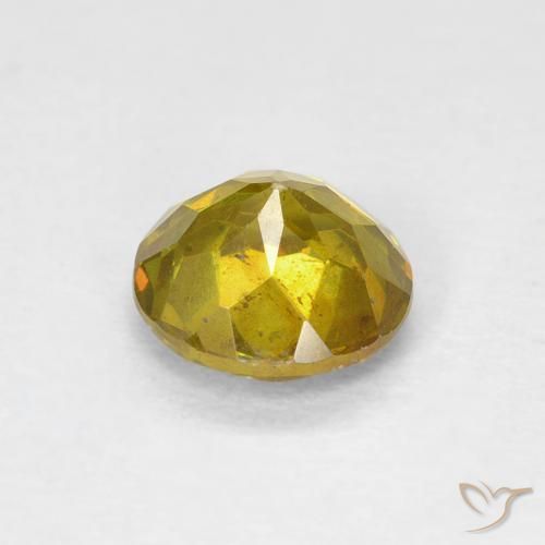 9,17 ctw natürlicher Gelblich Gold Sphalerit, Runden, SI
