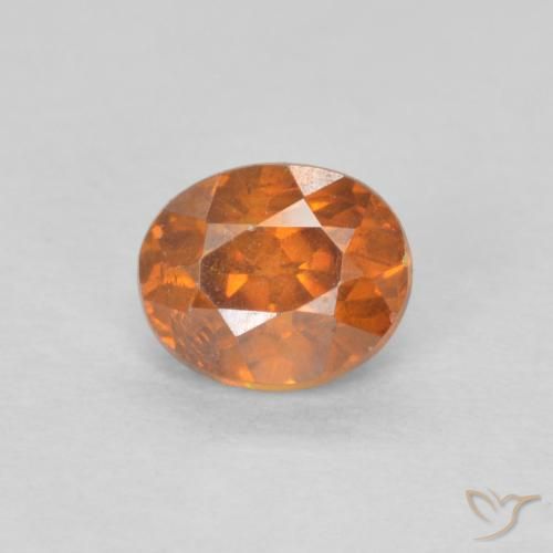 0.63ct Natürlicher Apfelwein Sphalerit, Oval, SI-I1