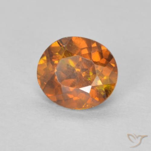 9,17 ctw natürlicher Erde Orange Sphalerit, Oval, SI-I1