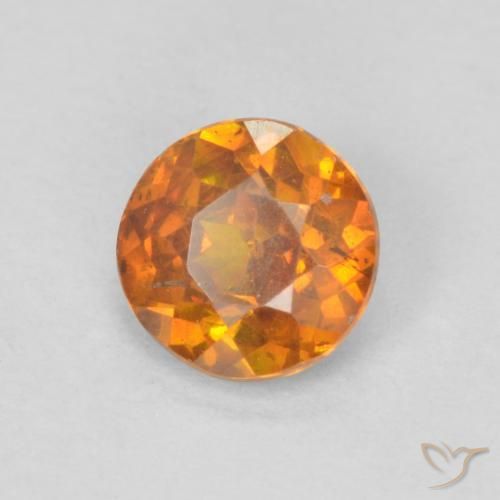 9,17 ctw natürlicher Medium Dark-Orange Sphalerit, Runden, SI-I1