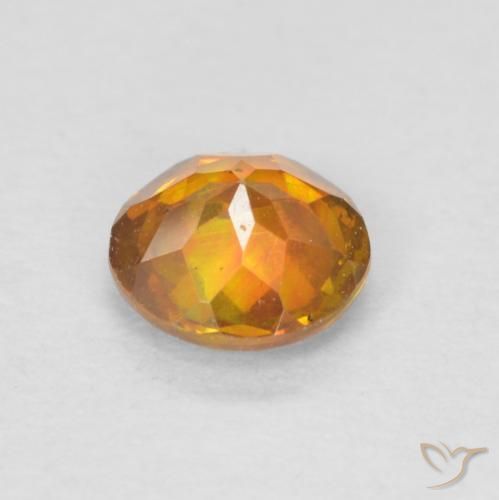 9,17 ctw natürlicher Medium Dark-Orange Sphalerit, Runden, SI-I1
