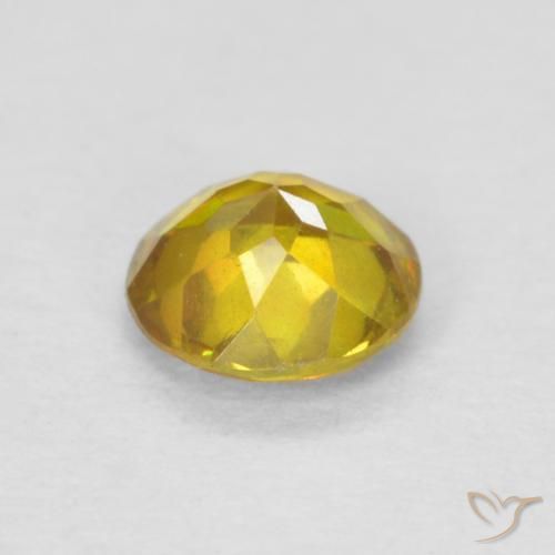 9,17 ctw natürlicher Gold-Orange Sphalerit, Runden, SI-I1