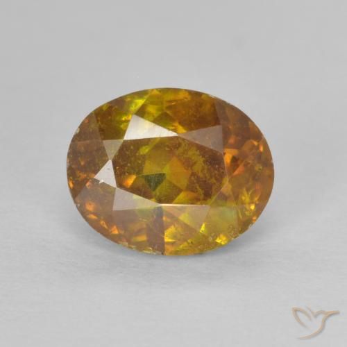 2.05ct Natürlicher Golden Sphalerit, Oval, SI-I1
