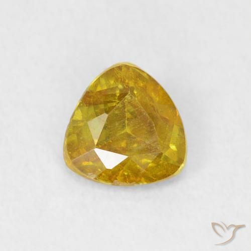 0.53ct Natürlicher Mittelgelb Sphalerit, Trillion, SI-I1