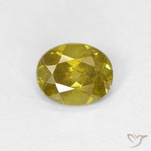 0.59ct Natürlicher Medium Golden Brown Sphalerit, Oval, SI-I1
