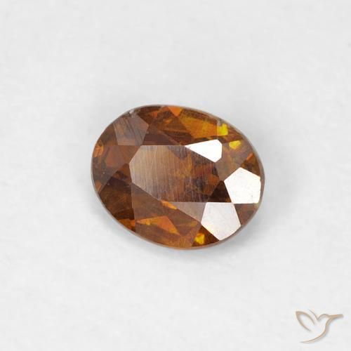 9,17 ctw natürlicher Medium Dark-Orange Sphalerit, Oval, SI-I1