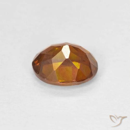9,17 ctw natürlicher bräunlich-orange Sphalerit, Oval, SI-I1