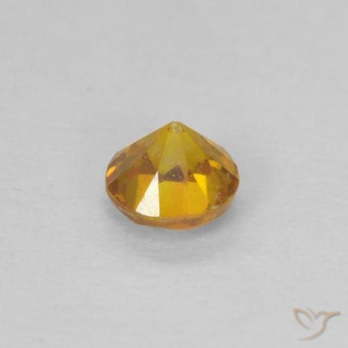 9,17 ctw natürlicher Orange-Gold Sphalerit, Runden, SI-I1