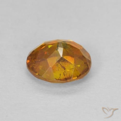 9,17 ctw natürlicher Dunkelorange Sphalerit, Oval, SI-I1