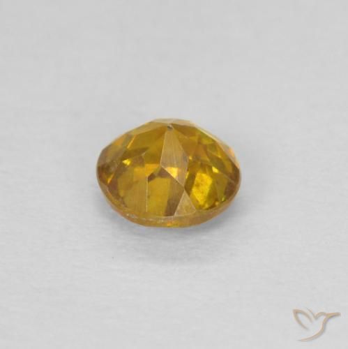 9,17 ctw natürlicher Gold-Orange Sphalerit, Runden, SI-I1