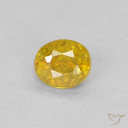 0.18ct Natürlicher Gelblich Gold Sphalerit, Oval, SI-I1