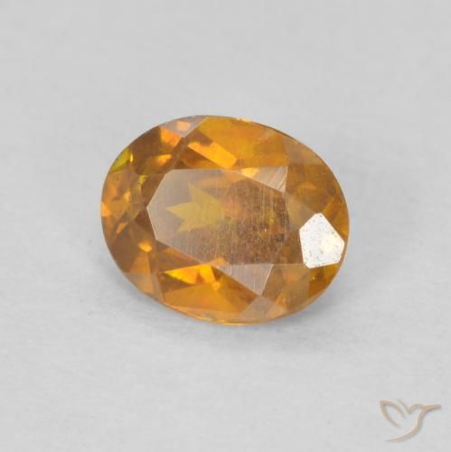 9,17 ctw natürlicher Mittelorange Sphalerit, Oval, SI-I1