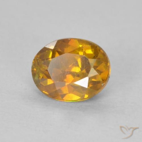 9,17 ctw natürlicher Mittelorange Sphalerit, Oval, SI-I1