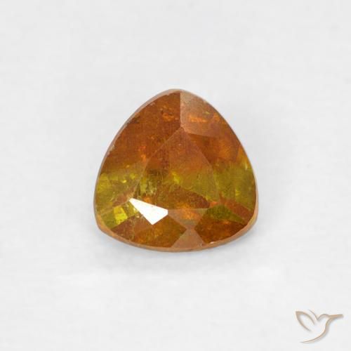 0.41ct Natürlicher tieforange Sphalerit, Trillion, SI-I1