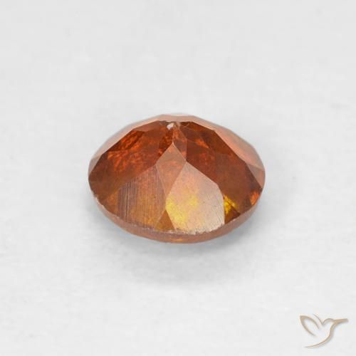 9,17 ctw natürlicher rötlich-orange Sphalerit, Runden, SI-I1