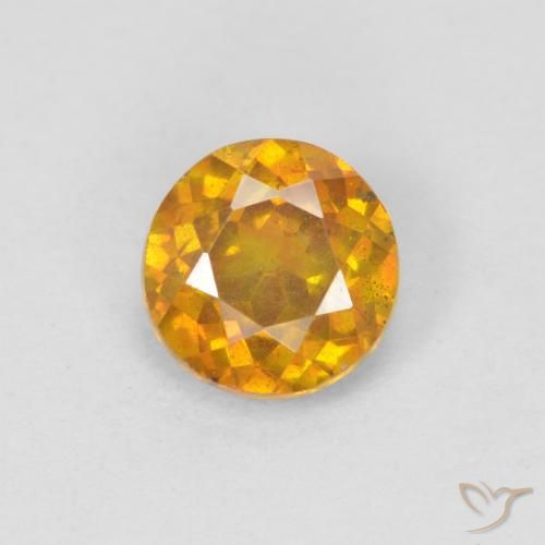 1,00 ctw natürlicher goldener Sphalerit, Rundschliff, VS-SI