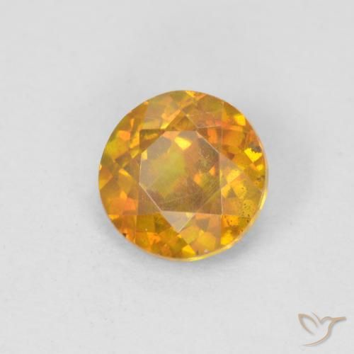 1,00 ctw natürlicher goldener Sphalerit, Rundschliff, VS-SI