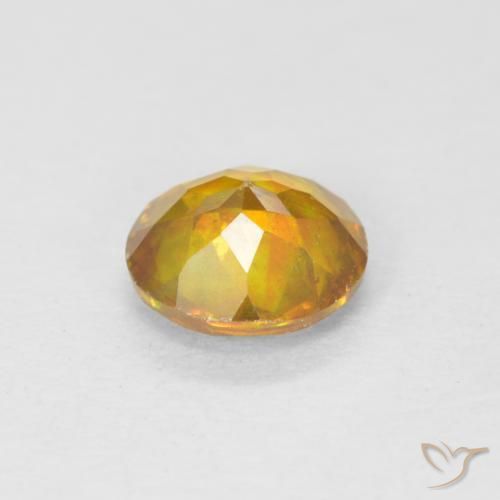 1,00 ctw natürlicher goldener Sphalerit, Rundschliff, VS-SI