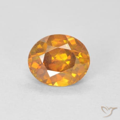 1.19ct Natürlicher Erde Orange Sphalerit, Oval, VS-SI