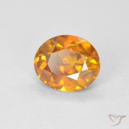 9,17 ctw natürlicher Erde Orange Sphalerit, Oval, VS-SI