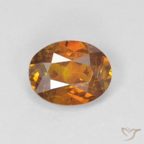 1.71ct Natürlicher bräunlich-orange Sphalerit, Oval, VS-SI