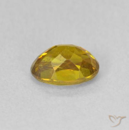 9,17 ctw natürlicher Tiefes Gold Sphalerit, Oval, VS-SI
