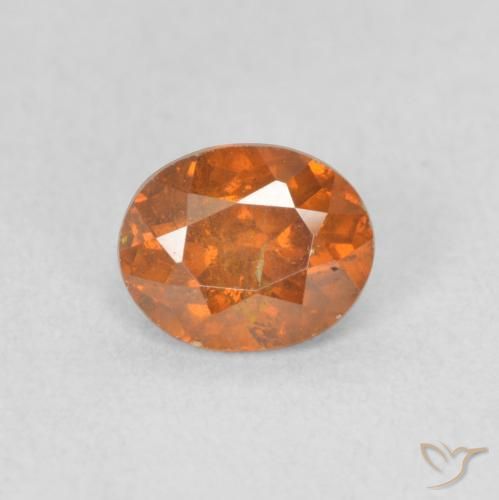 0.82ct Natürlicher tieforange Sphalerit, Oval, SI