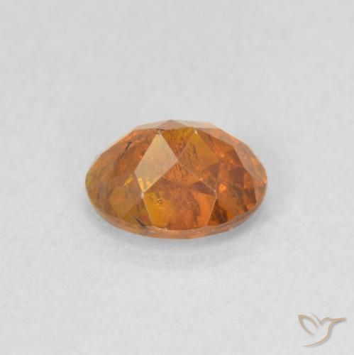9,17 ctw natürlicher tieforange Sphalerit, Oval, SI
