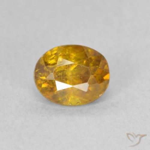 0.85ct Natürlicher Golden Sphalerit, Oval, SI