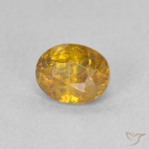 9,17 ctw natürlicher Golden Sphalerit, Oval, SI