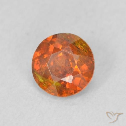 9,17 ctw natürlicher Erdiges Orange Sphalerit, Runden, SI