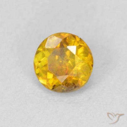 9,17 ctw natürlicher Gold-Orange Sphalerit, Runden, SI