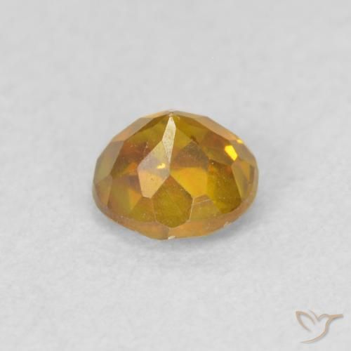 9,17 ctw natürlicher Gold-Orange Sphalerit, Runden, SI
