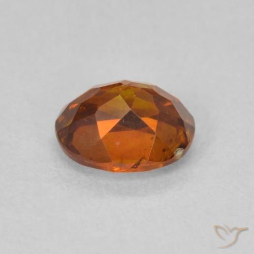 9,17 ctw natürlicher tieforange Sphalerit, Oval, VS-SI